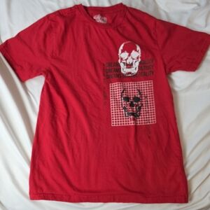 Taco Tuesday Red Skull T-Shirt Size Large